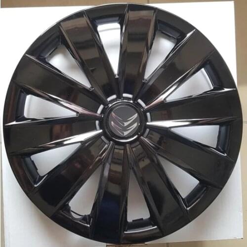 Car Wheel Cover Rim 14 inch Piano Bright Black Hub Caps For Citroen R14 inch 4pcs/set With Replacement Emblem