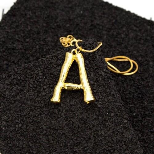 Fashion 26 Letters Initial Necklace Gold Color Disc Necklace Alphabet Women Kolye Collier Friends Family Letter necklace