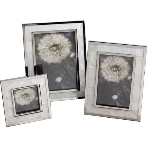 Fashionable Hand-made Home Deco Natural Seashell Photo Frames, Shell Framing Display YSPF-007
