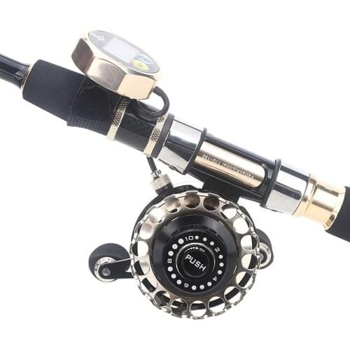 Ant king digital display wheel RA-6JM one-key magnetic slow down raft wheel with venting force full metal raft fishing wheel