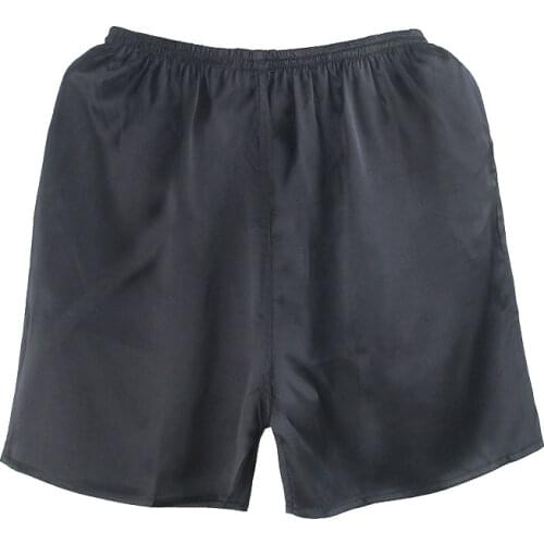 Natural Silk Shorts Men Beach Pants 100% Mulberry Silk Men Sleep Bottoms Free Shipping