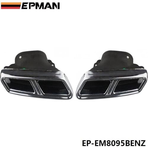Chrome 304 Stainless Steel Exhaust Muffler Tip For BENZ S-Class W222 EP-EM8095BENZ