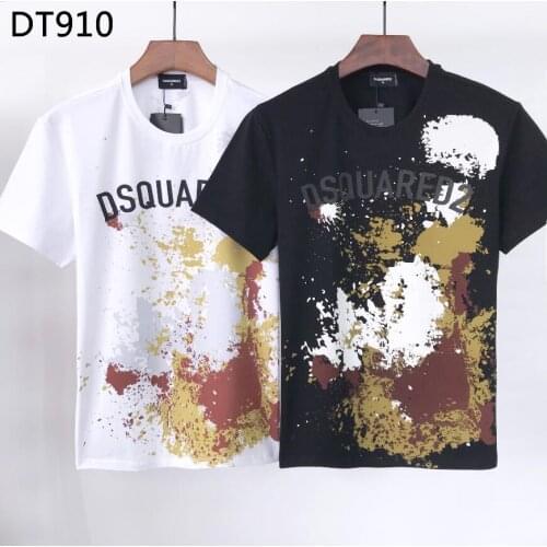 New Dsquared2 mens print T-shirt, cotton hip-hop style shirts for women DT910