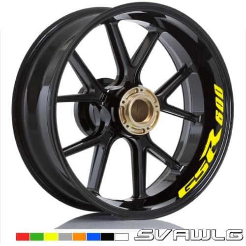 New motorcycle sticker Fit Motorcycle Wheel Sticker stripe Reflective Rim For SUZUKI GSR 600