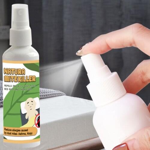 Hot Dust Mite Killing Spray for Home Beds Indoor Clean Mite Exterminating Bedbug Killer Mite Removal Spray Pet Cleaner