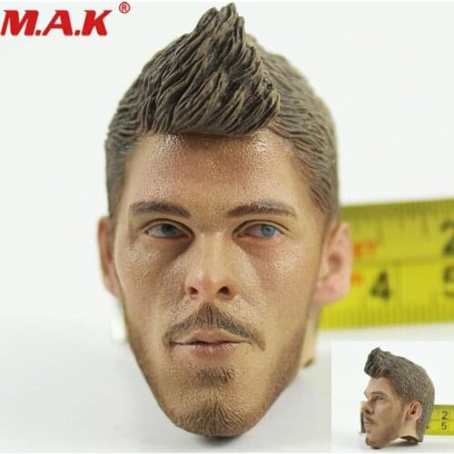 TA41-35 1/6 Soldier Model De Gea Male Head Sculpture In Stock For 12 Inch Male Body