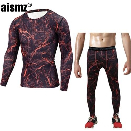 Aismz New Thermal Underwear Sets Thermo Long Johns Mens Winter Warm Compression Quick Dry Pants Clothing For Men Pouch Leggings