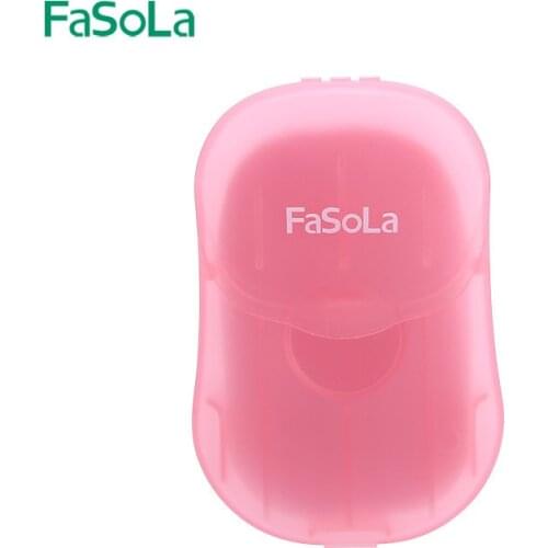 Wonderlife Paper Clean Scented Slice Foaming Box Mini Paper Soap For Outdoor Travel Use