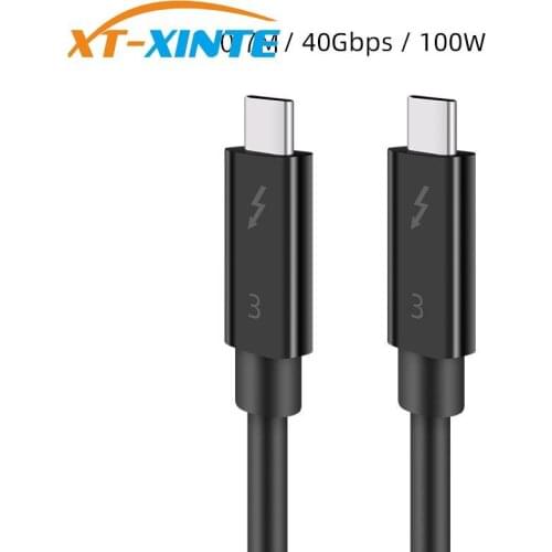 XT-XINTE Dual Type-c Cable USB C to USB Type C Cable for Mobile Phone Computer PD 100W Quick Charge 40Gbps Fast Data Cable