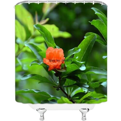 Unique Design Beautiful Blonde Girl Smelling Flowers Picture Curtain Curtain Shower Curtain Waterproof Mildew Polyester Fabric