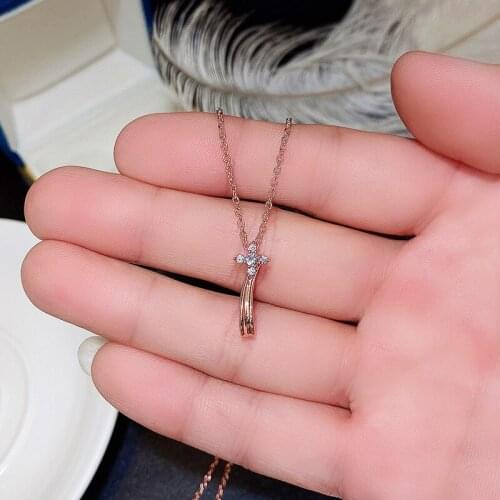 Huitan Creative Womens Necklace with Dazzling Crystal Cubic Zirconia Elegant Accessories Wedding Engagement Trendy Jewelry Gift