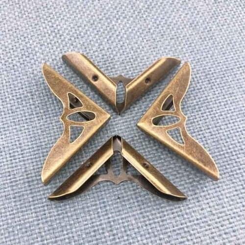 20pcs 31MM Copper Protection Color Photo Album Corner Bracket Packaging Hardware DIY Notebook Wrapped Edging Corners Crafts