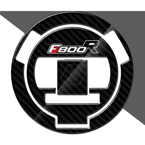 3D Carbon-look Motorcycle Fuel Gas Cap Protector Tank Decals Case for BMW F800R F 800R Tankpad