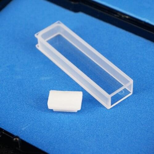 5mm Path Length JGS1 Quartz Cuvette Cell With PTFE Lid For Uv Spectrophotometers