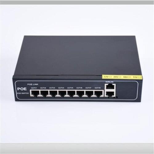 ANDDEAR-48 v 8 port gigabit unmanaged poe switch 8*100 mbps POE poort; 2*100mbps UP Link poort; 1*100 mbps