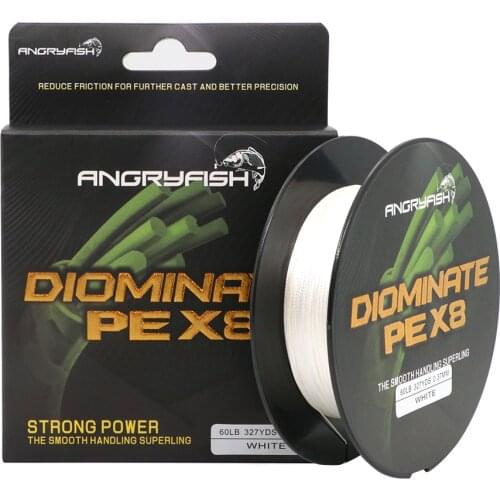 ANGRYFISH 8 Strands 300/500 Meters Braided Fishing Line Multi-color PE line High Strength