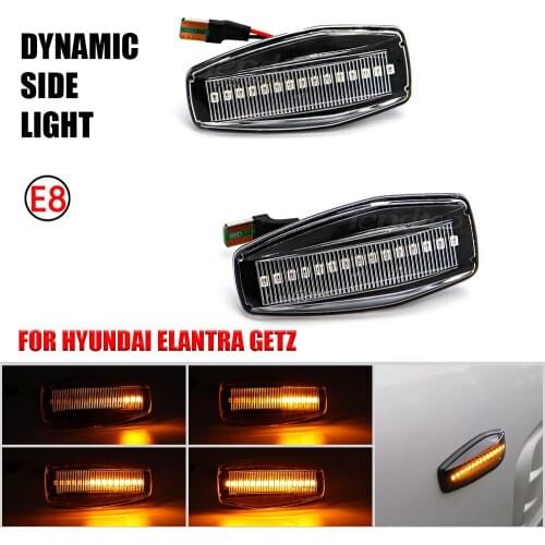 Flowing Water Indicator LED Side Marker Turn Signal Light Panel Lamp For Hyundai Elantra Getz Sonata XG Terracan Tucson