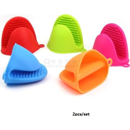 FREE SHIPPING silicone anti- hot set casserole hot proof finger gloves kitchen tools