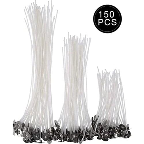 150PCS Smokeless Environmental Wax Core Spool of Cotton Braid Candle Oil Lamps Wick White Home Supplies