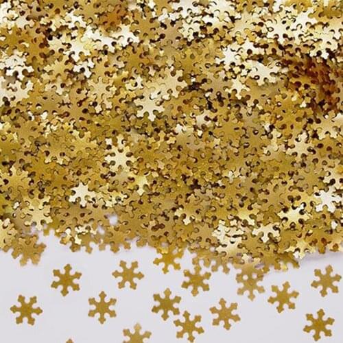 Glitter Gold Snowflake Edible Sprinkles,1g(2000pcs),Pretty Shinny Glitter,Ideal Use For Cake Icing Sprinkles Decoration