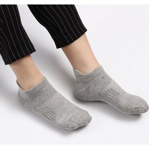 Brand Spring Summer Mens Sports Socks Cotton Towel Bottom Outdoor Fitness Running Basketball Socks 3Pairs/lot New