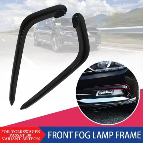 Fit VW Passat Variant B8 Front Fog Light Strip Trim Cover Variant Arteon 2016-2020 Exterior foglight Eyebrow Frames accessories