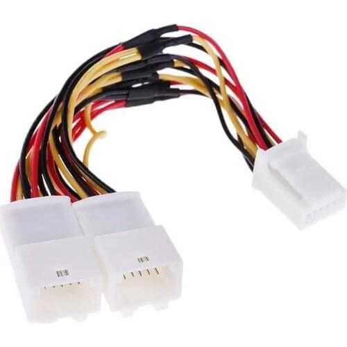 Cable distributor adapter 6 + 6 plugs for Toyota audio tuning