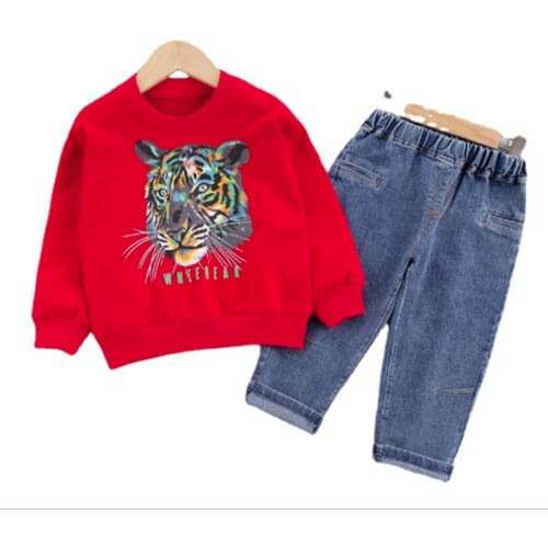 Boys Clothes Sets Spring Autumn Children Casual Cotton Top Pants 2pcs Tracksuits For Baby 1 To 5 Years Kids Sports Suits Toddler