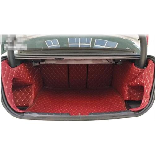 Best quality & Free shipping! Full set trunk mats for BMW 3 Series F30 2016-2012 waterproof wear-resisting cargo liner carpets