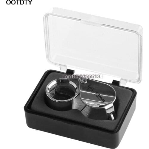 Mini magnifier Triplet Jeweler Eye Loupe Magnifier Magnifying Glass Jewelry Diamond 10X-18mm