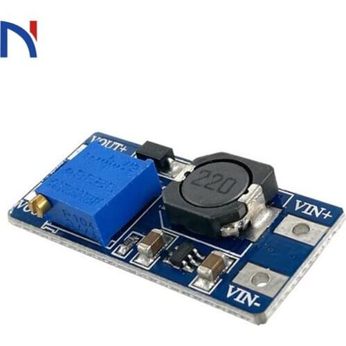 MT3608 DC-DC Voltage Step Up Adjustable Boost Converter Power Supply Module 2A 2V~24V DC to maximum 28V DC Power Step-up Module