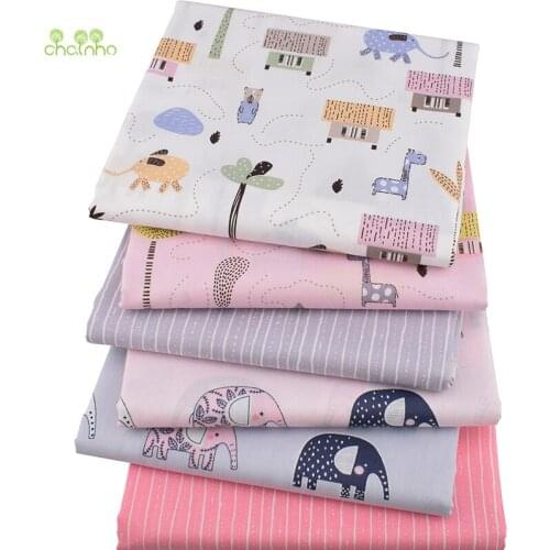 Chainho,Cartoon Series,Printed Twill Cotton Fabric,DIY Quilting Sewing For Baby&Childrens Sheet,Pillow,Toys Material,Half Meter