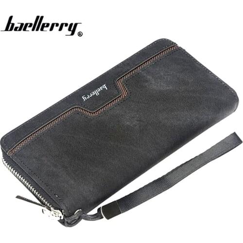 2019 Top Sales Wallet Men New Arriver High Quality Men Wallets Wholesale Pu Leather Purse Long Zipper Clutch bag Card Holder