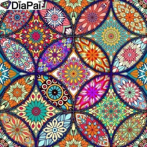DiaPai 100% Full Square/Round Drill 5D DIY Diamond Painting "Religious Mandala" Diamond Embroidery Cross Stitch 3D Decor A18735