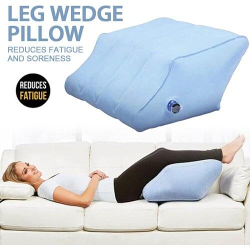 Inflatable Rhombus Leg Pillow Portable PVC With Pump Body Elevate Feet Knee To Relieve The Knee Swelling Sore Footrest Pillow