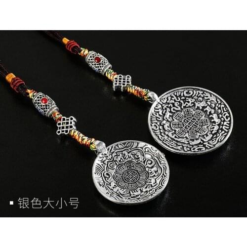 Painted Nine Palaces and Eight Diagrams, Tibetan Auspicious Charms with Buzzing Buddha Cards