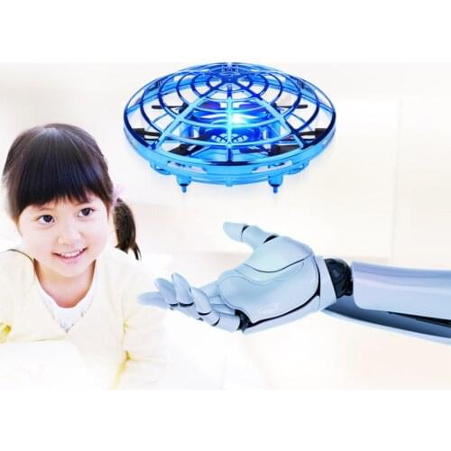 New Gift Kids Toys UFO Drone Fly Helicopter Infraed Hand Sensing Induction RC Aircraft Upgrade Quadcopter for Children