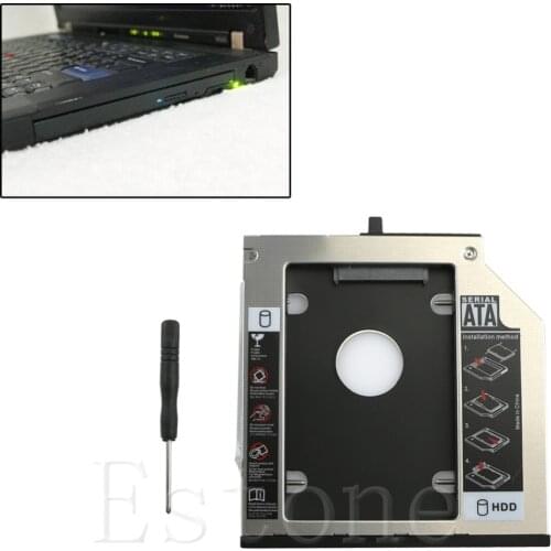 New 9.5mm SATA 2nd HDD Hard Drive Caddy for Lenovo Thinkpad T400 T410 T420s W500 Dropshipping