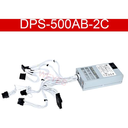 Original DPS-500AB-2C 500W Power Supply For Delta AIO ITX FLEX NAS Small 1U M1 K39 M41 K49 DPS-500AB-5B