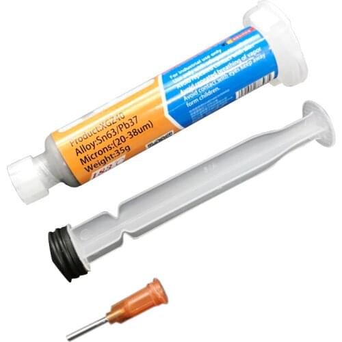 Xg-z40 Solder Paste Flux 10cc Needle Shaped Sn63/Pb37 25-45um Syringe to Mobile Phone Repair Computer Services Industry