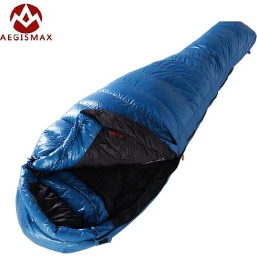 AEGISMAX M3 Sleeping Bag 95% White Goose Down Outdoor Camping Hiking Keep Warm Winter Mummy Portable Nature Hike Sleeping Bag