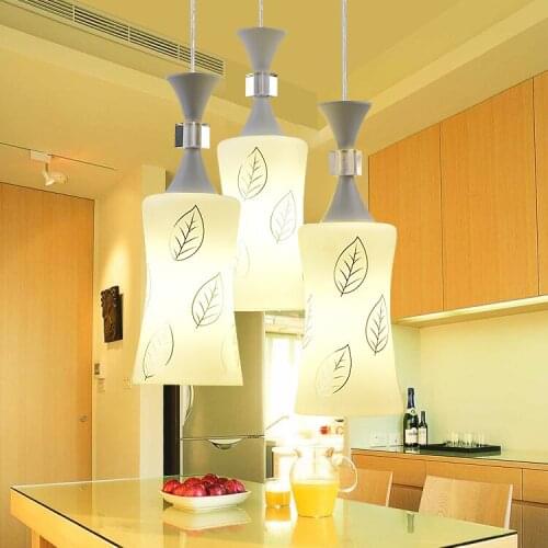 LED 3light crystal pendant lights dining room glass crystal meals pendant lamp 110-240v