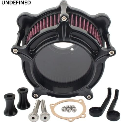 Motorcycle Clear Air Filter CNC Air Intake System Kits For Harley Touring Road King 93-07 Dyna/FXR 93-2017 Softail 93-2015 EVO