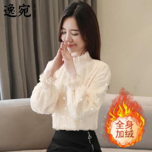 Women Blouse Lace Womens Clothing Autumn Winter Clothing Chiffon Shirt Top Blouse Shirts Ropa De Mujer