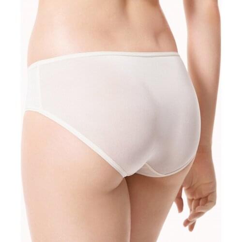 Womens 100% real silk low rise basic panties briefs Underwear Lingerie size M L XL 1009