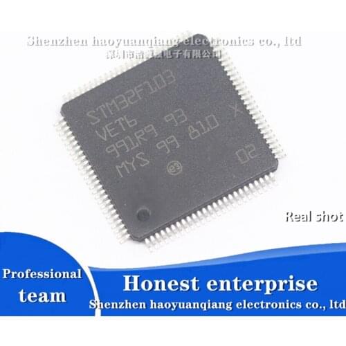 100% new 32-bit microcontroller STM32F103VET6 original microcontroller LQFP100