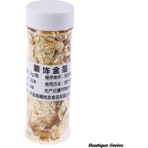 2g Edible Delicate Gold Foil Cooking Beverage Food Dessert Cake Ice Cream Delicate Decoration