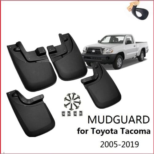 For Toyota Tacoma 2005-2019 Fender Mud Guard Flaps Splash Flap Mudguards Car Accessories 4PCS High quality