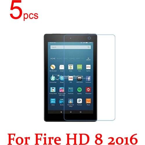5pcs Ultra Clear/Matte/Nano anti-Explosion LCD Screen Protector Film Cover For Amazon Kindle Fire HD 8 2016 2015 Protective Film