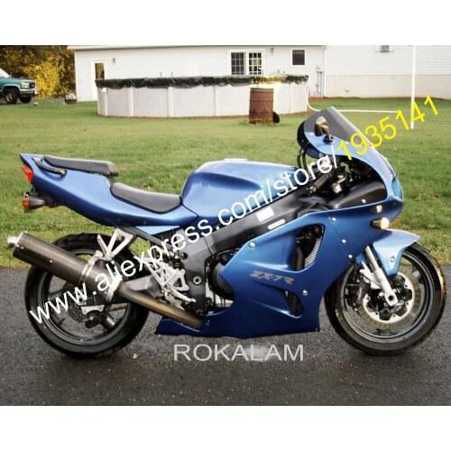 ABS Moto Accessories For Kawasaki Ninja ZX-7R Parts 636 1996-2003 ZX7R 96-03 ZX 7R Blue Sports Bike Motorcycle Fairing